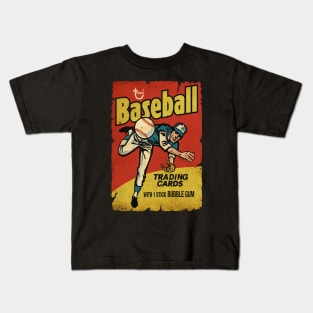 VINTAGE BASEBALL - TRADING CARDS Kids T-Shirt